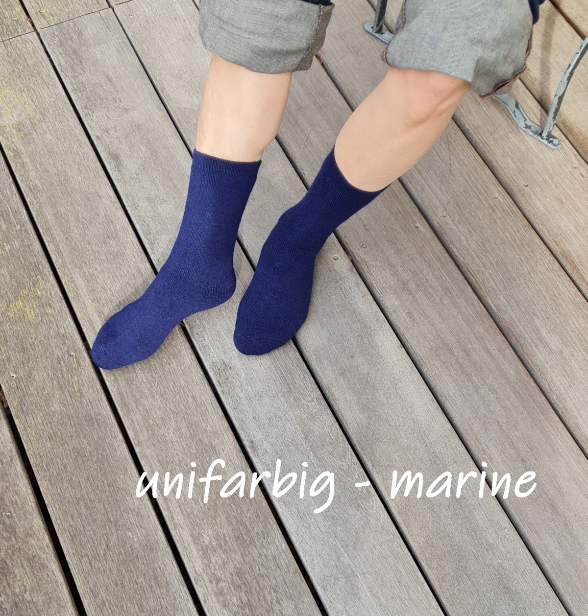 Alpaca Socks - one color - navy blue